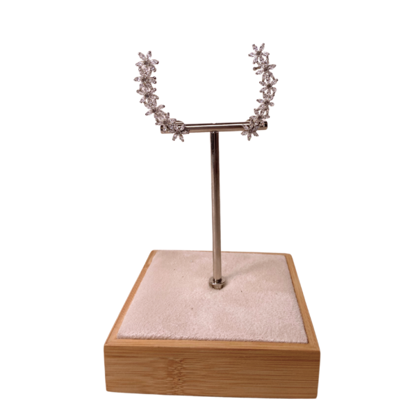 Ear Cuff Flores Prata