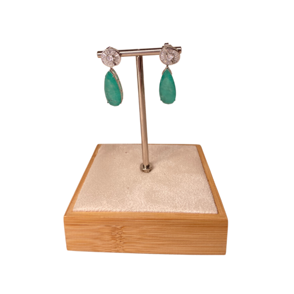 Brinco Pedra Turquesa